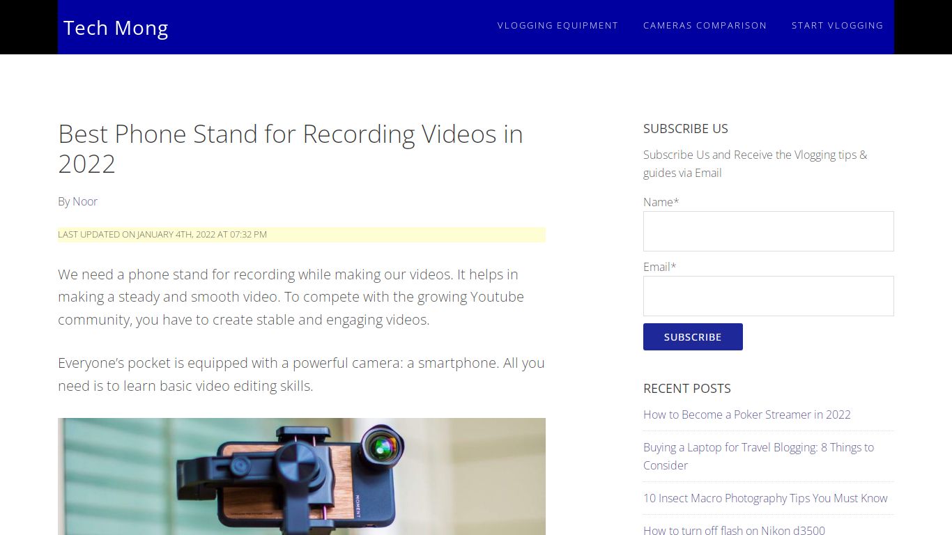 Best Phone Stand for Recording Videos in 2022 - Tech Mong