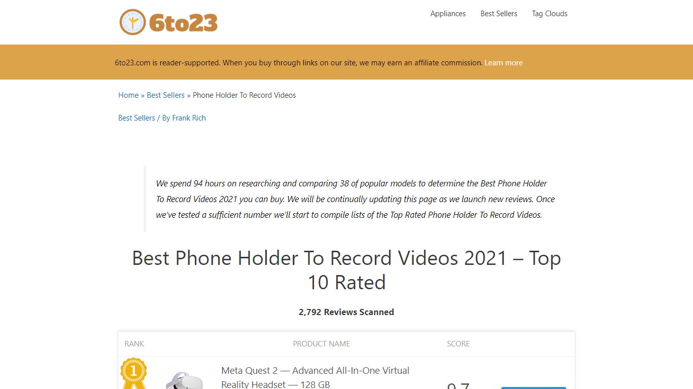 Best Phone Holder To Record Videos 2020 - Top 10 Rated